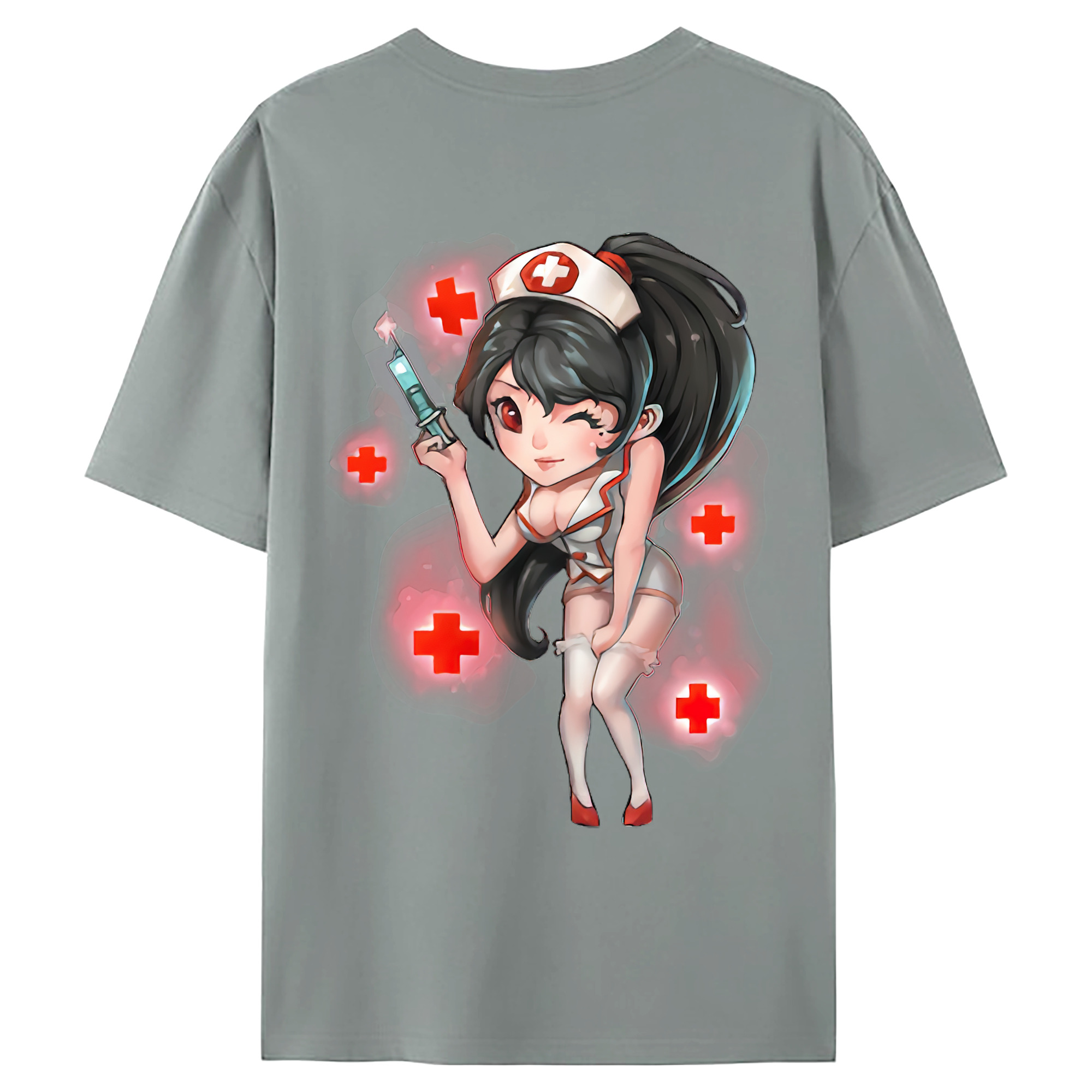 （画像用） リーグ・オブ・レジェンド League of Legends LOL 綿100％ メンズ半袖Tシャツ（バックプリント） 通気性